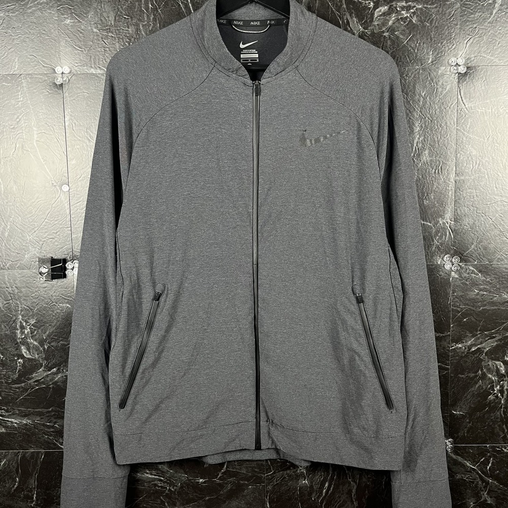 Nike Men's Grey Running Track Jacket Medium